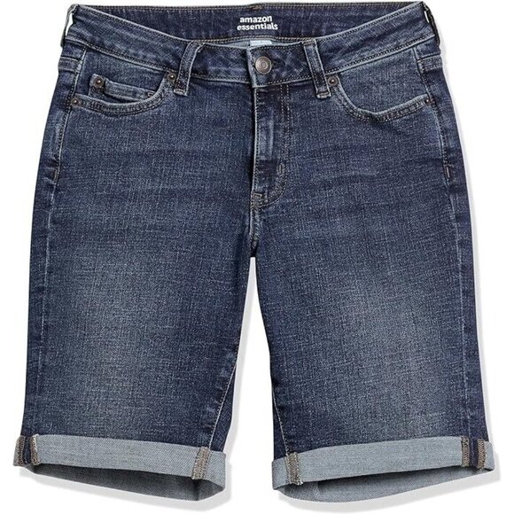 Lot Bundle Amazon Essentials Women's 7" Denim Bermuda Shorts Sz 8 - Picture 6 of 6